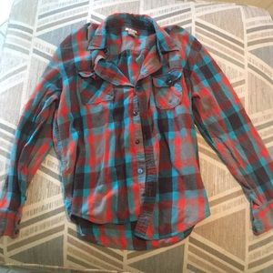 Blue and orange Arizona XL flannel